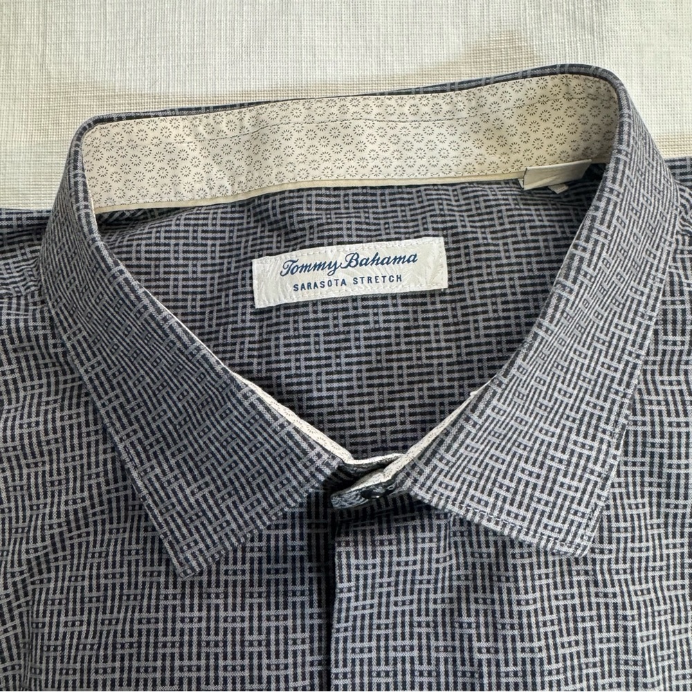 Tommy Bahama Dark Gray Casual Button-Down Shirt XXL